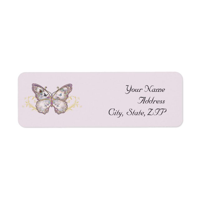 Glitter Butterfly on Lavender (Front)