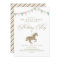 Glitter Carousel Horse | Birthday Party Invitation