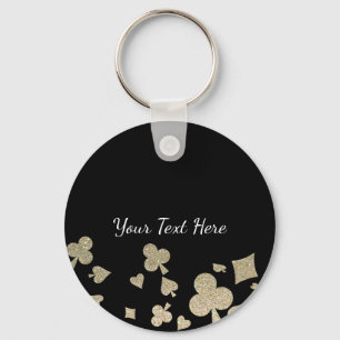 Glitter Casino Key Ring
