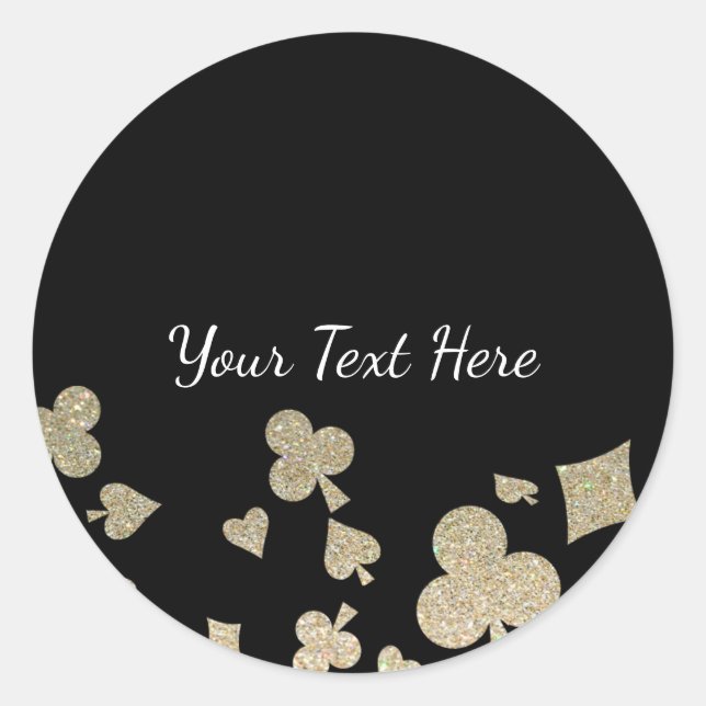 Glitter Casino Sticker (Front)
