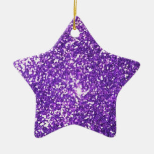 glitter ceramic tree decoration