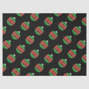 Glitter Christmas Ornament Tissue Paper