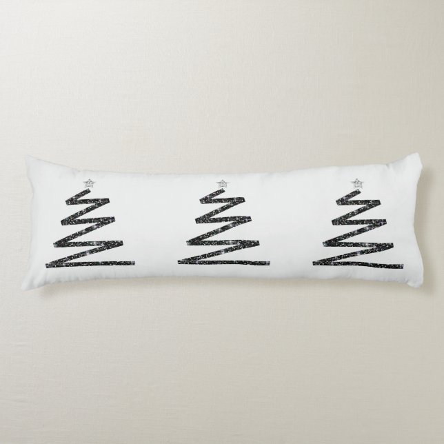 Glitter Christmas tree Body Cushion (Front)