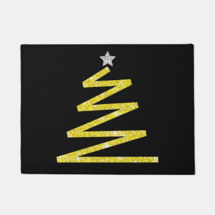 Glitter Christmas tree Doormat