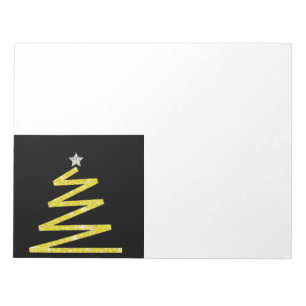 Glitter Christmas tree Notepad