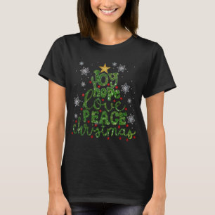 Glitter Christmas Tree Quote T-Shirt