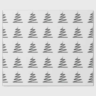 Glitter Christmas tree Wrapping Paper