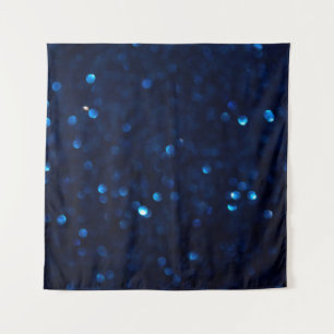 Glitter classic blue lights tapestry