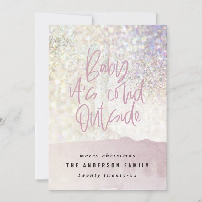 Glitter classy baby its covid outside Christmas (Front)