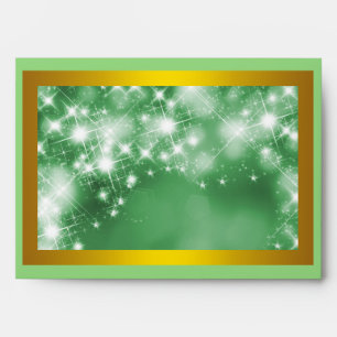 Glitter Confetti Sparkles White Envelopes
