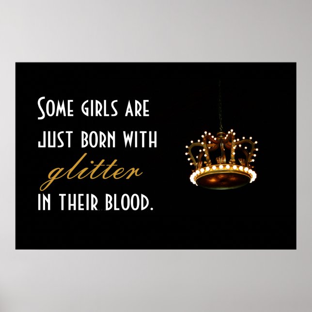 Glitter Crown Poster (Front)