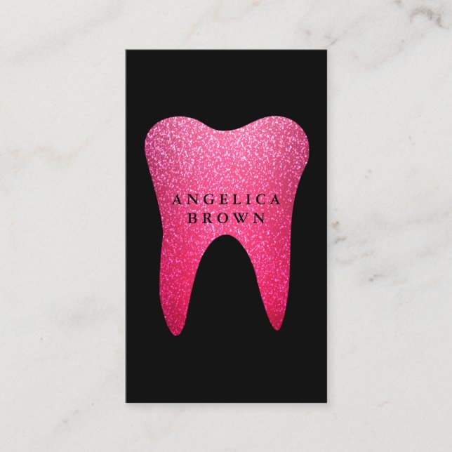 Glitter Dental Business Card (Front)