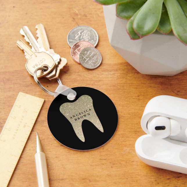 Glitter Dental Keychain (Desk)