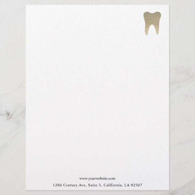 Glitter Dental Letterhead (Front)
