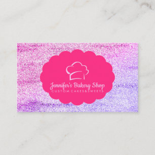 Glitter Dessert Table Stylist Business Card