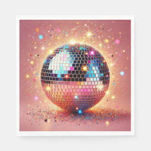 Glitter disco ball napkins! napkin