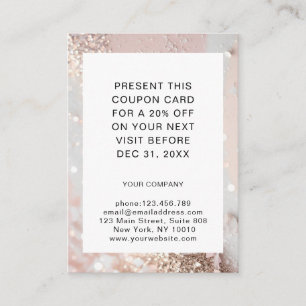 Glitter  Discount Card