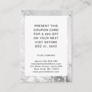 Glitter  Discount Card
