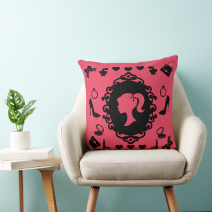 Glitter Doll Birthday Glam Fashion  Cushion