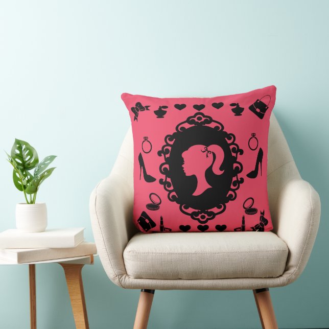 Glitter Doll Birthday Glam Fashion  Cushion (Chair)