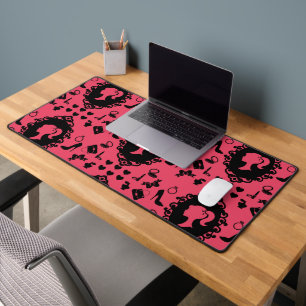 Glitter Doll Birthday Glam Fashion  Desk Mat