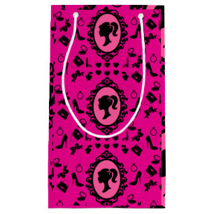Glitter Doll Birthday Pink Glam Fashion Small Gift Bag