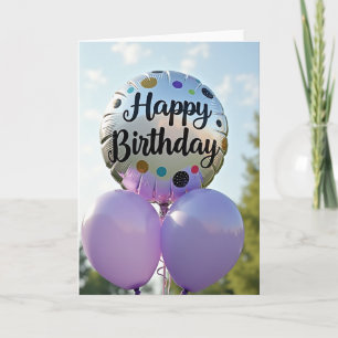 Glitter Dot Birthday Card