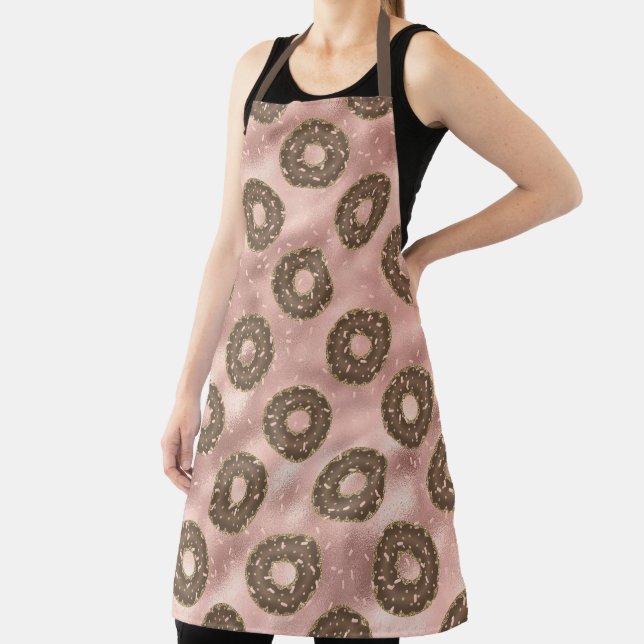 Glitter Doughnut Pattern Apron (Insitu)