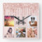 Glitter drip custom photo collage pink rose gold