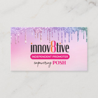 Glitter drip Innov8tive Posh business card