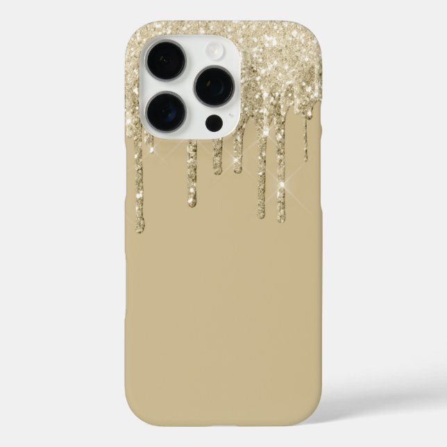 Glitter Drip iPhone 16 Pro Case (Back)