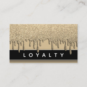 Glitter Drip Nails Spa Professional Trendy Pattern Appointment Card