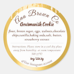 Glitter Drips Product Ingredients Label