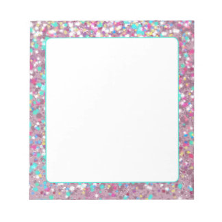 Glitter effect notepad