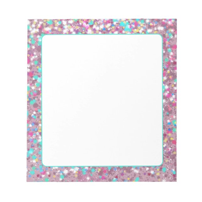 Glitter effect notepad (Front)