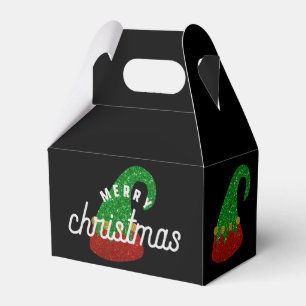 Glitter Elf Hat Favour Box