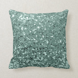 Glitter Fashion Sequin Blush Mint Green Glam Cushion