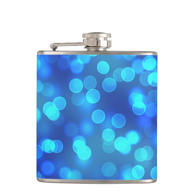Glitter Faux Foil Confetti Hip Flask (Front)