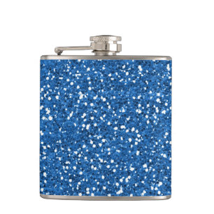 Glitter Faux Foil Confetti Hip Flask