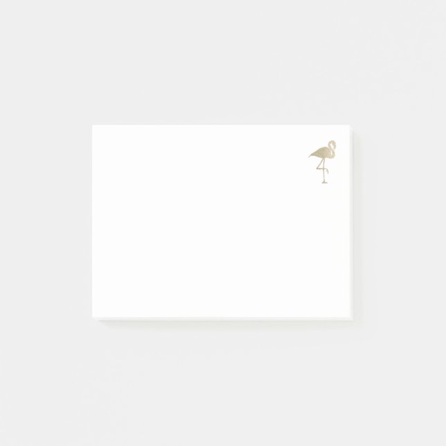 Glitter Flamingo Post-it Notes (Front)