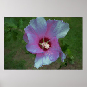 "Glitter Flower" digital art Poster