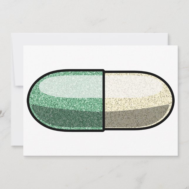 Glitter Fluoxetine Invitation (Front)