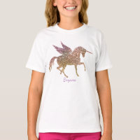 Glitter Flying Magical Unicorn Stars Personalised