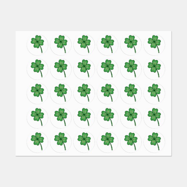 Glitter Four Leaf Clover (Sheet)