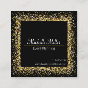 Glitter Frame - Square Business Card