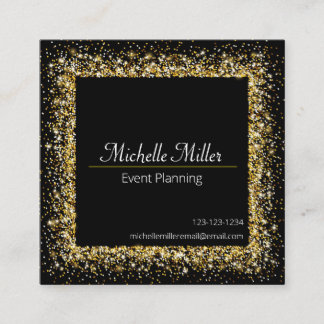 Glitter Frame - Square Business Card