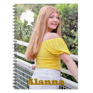 Glitter Girls Alanna Spiral Photo Notebook
