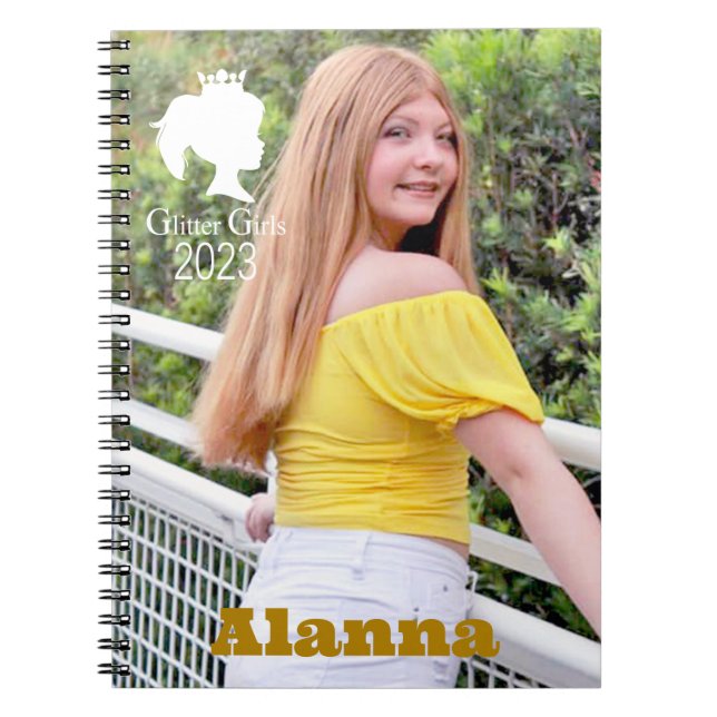 Glitter Girls Alanna Spiral Photo Notebook (Front)