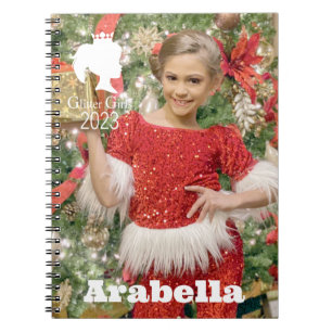Glitter Girls Arabella Spiral Photo Notebook