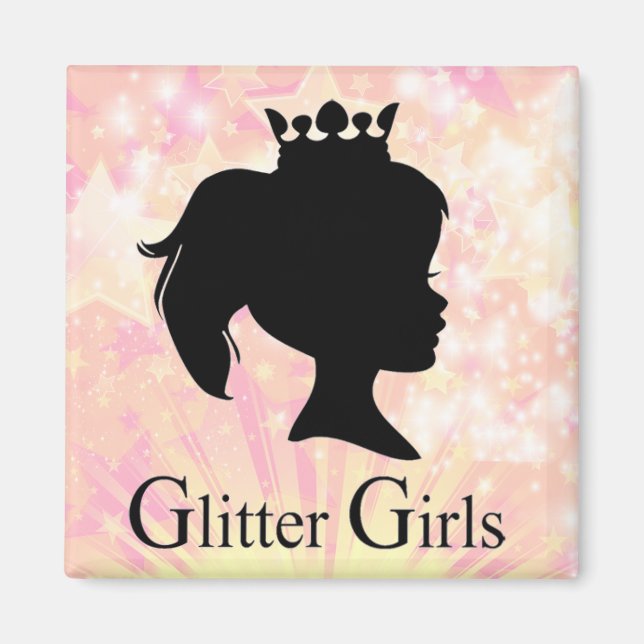 Glitter Girls Refrigerator Magnet (Front)